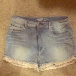 High rise target denim shorts size 15